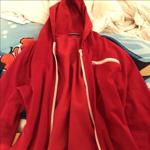Brandy Melville Red Krissy Jacket